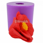 Abutilon Red Princess opened 3D silicone mold
