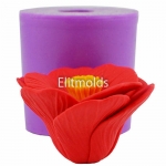 Abutilon Red Princess opened 3D silicone mold