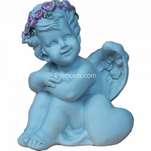 Angel with heart 3D silicone mold
