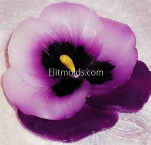 Pansies 3D silicone mold