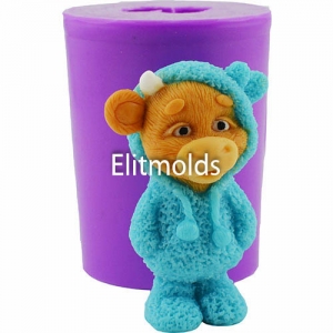 Bull in pajamas 3D silicone mold