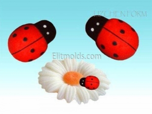 Ladybugs 3D classic silicone mold