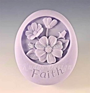 Букет в овалі силіконова форма