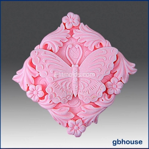 Butterfly in the garden silicone mold