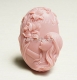 Girl with a flower in an oval silicone mold