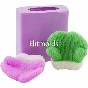 Mittens pair 3D silicone mold