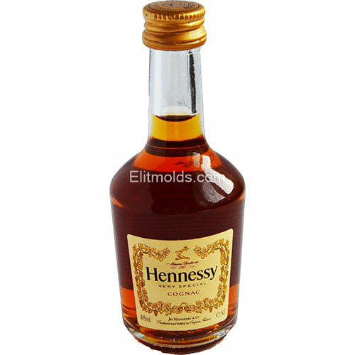 Бутылка коньяка Hennessy 3D силиконовая форма