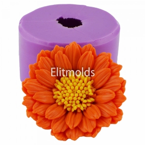 Calendula opened 3D silicone mold