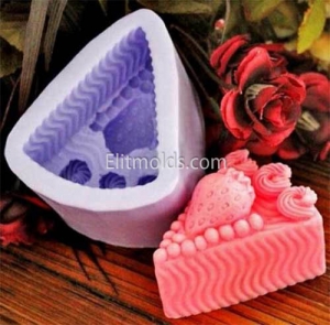 Strawberry cake 3D silicone mold