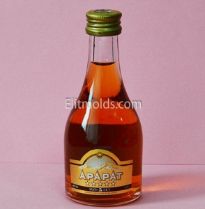 Bottle of cognac 3D silicone mold