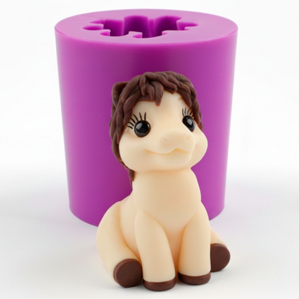 Лошадка красотка 78 г силиконовая форма 3D