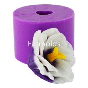 Lizianthus opened bud 33 g silicone mold