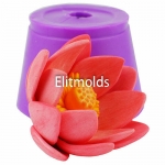 Lotus pink opened 3D silicone mold