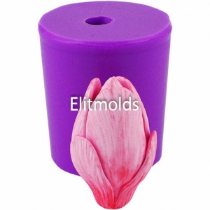 Magnolia closed bud 3D silicone mold