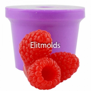Raspberry bunch of 3 pcs 3d silicone mold