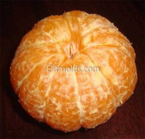 Peeled tangerine 3D silicone mold