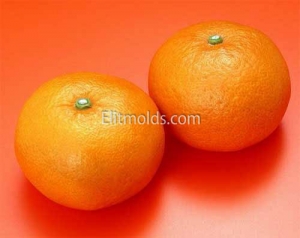 Tangerine in peel 3D silicone mold