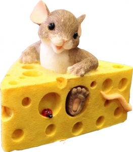 Mouse in cheese 3D silicone mold