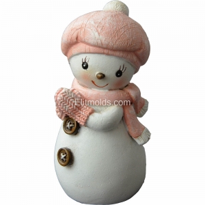 Snowman Abby 3D silicone mold