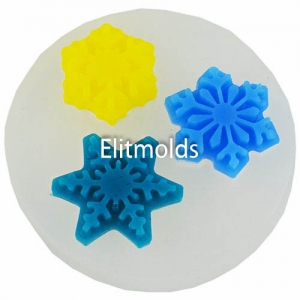 Mold 138 Three Snowflakes