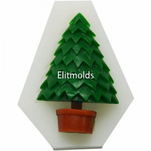 Mold 125 Christmas tree in a pot