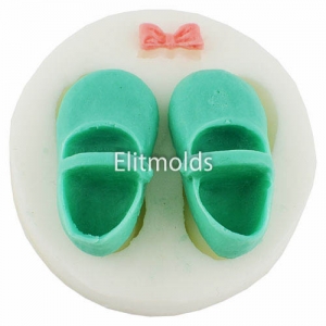 Mold 143 Children's booties and bow