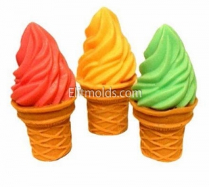 Ice cream in glass 3D silicone mold