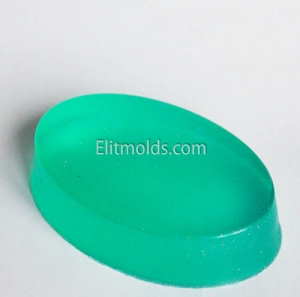 Oval silicone mold