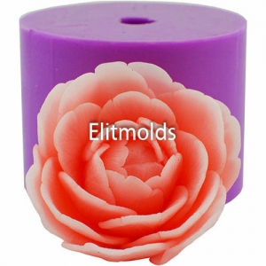 Bella peony opened bud 3d silicone mold