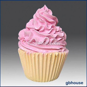Cake with cream 3D silicone mold