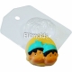 Zodiac gemini (twins) 54 g plastic mold