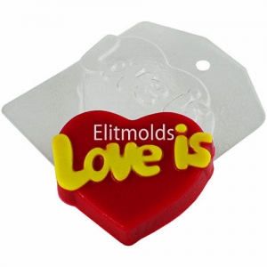 Heart love is 83 g Plastic mold