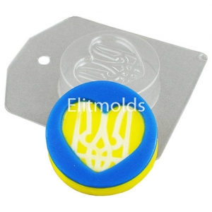 Heart with a trizub 74 g Plastic mold