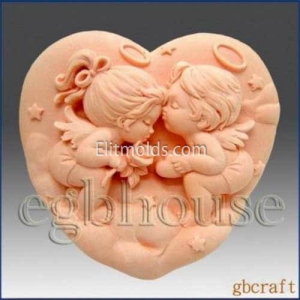 Kiss silicone mold