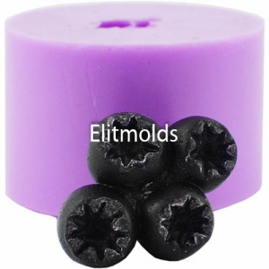 Blueberry-small bunch of 4 pcs 3D silicone mold
