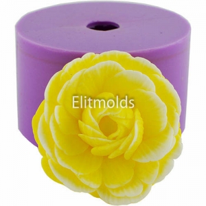Ranunculus Pon-Pon 3d silicone mold