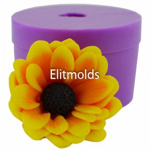 Chamomile in a bud middle 3D silicone mold