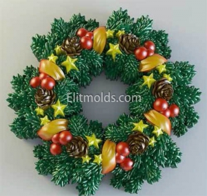 Christmas Wreath silicone mold