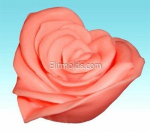 Heart-Rose 3D silicone mold