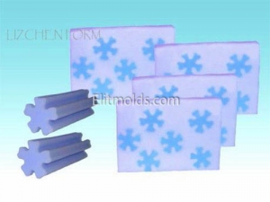 Snowflake (for bar soaps) silicone mold