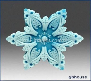 Snowflake 1 silicone mold
