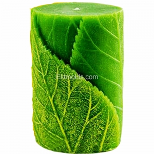Candle from Leaves 3D silicone mold