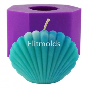 Candle pearl shell 3D silicone mold