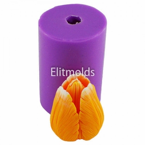 Tulip Verona bud half-opened 3D silicone mold