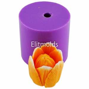 Tulip Verona bud opened 3D silicone mold