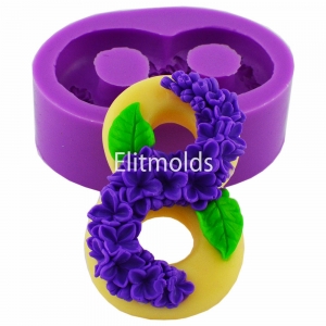 March 8 in lilacs silicone mold