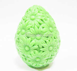 Egg in daisies 3D silicone mold