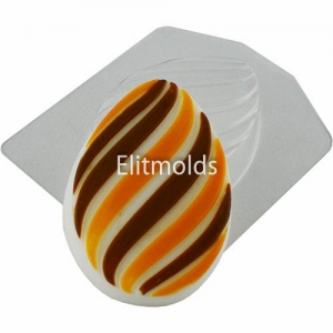 Flat egg on the waves 91 g Plastic mold