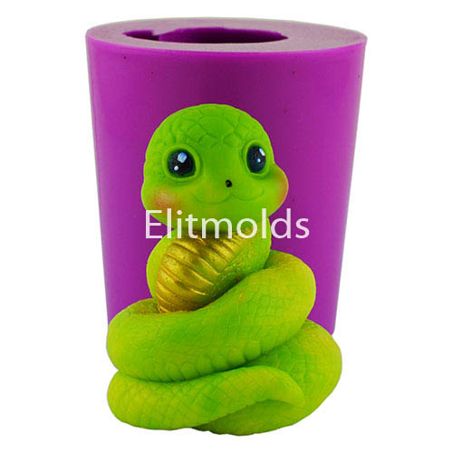 Змея Удача 100 г 3D силиконовая форма